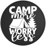 CAMP MORE WORRY LESS BLACK TIRE COVER