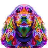 COLORFUL COCKER SPANIEL