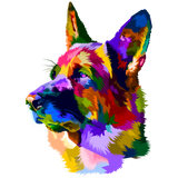 COLORFUL GERMAN SHEPHERD