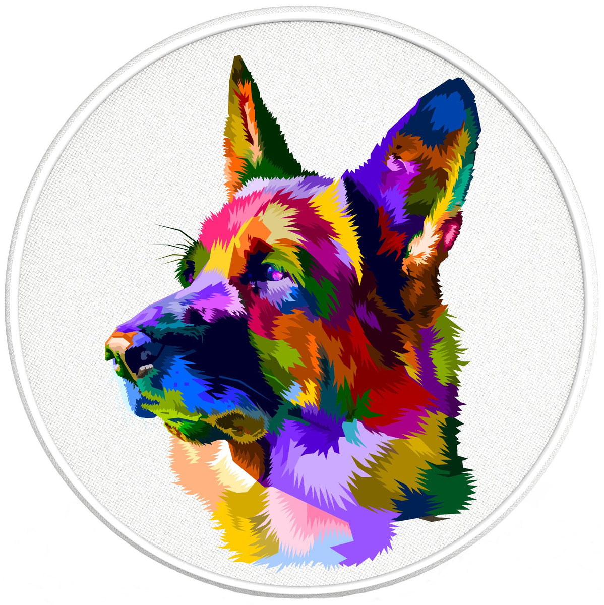 Colourful Dog Art German Shepherd Spare Tire Cover 14 15 16