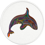 COLORFUL KILLER WHALE PEARL WHITE CARBON FIBER VINYL