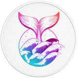COLORFUL WHALE TAIL PEARL WHITE CARBON FIBER VINYL