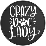 CRAZY DOG LADY BLACK TIRE COVER