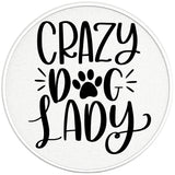 CRAZY DOG LADY PAERL WHITE CARBON FIBER TIRE COVER