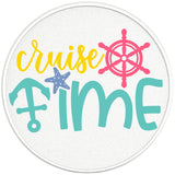 CRUISE TIME PEARL WHITE CARBON FIBER TIRE COVER