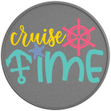 CRUISE TIME SILVER CARBON FIBER TIRE COVER