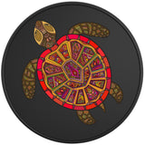 COLORFUL OCEAN TURTLE BLACK VINYL