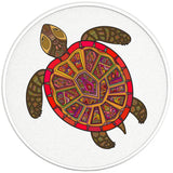 COLORFUL OCEAN TURTLE PEARL WHITE CARBON FIBER VINYL