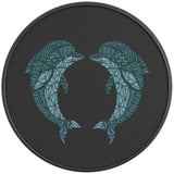 DOLPHIN HEART BLACK CARBON FIBER VINYL