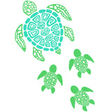 FAMILY OF MANDALA TURTLES