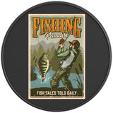 FISH TALES TOLD DAILY BLACK CARBON FIBER TIRE COVER