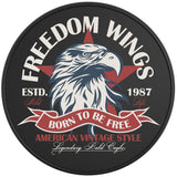 FREEDOM WINGS BLACK TIRE COVER