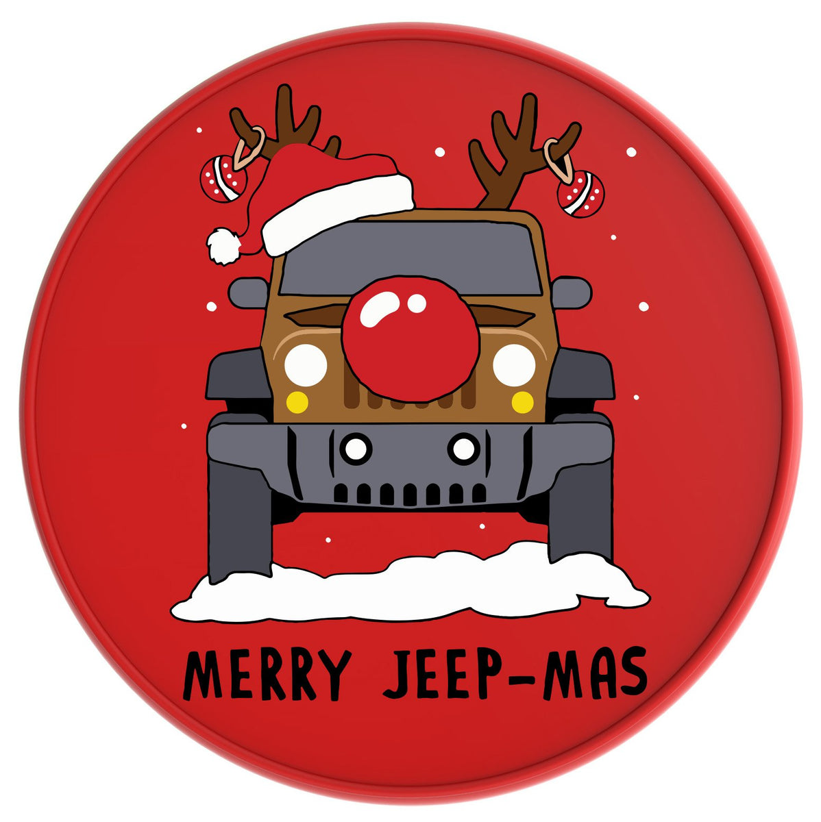Funny Jeep Reindeer Tire Cover Four Wheel Covers
