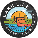 FUNNY LAKE LIFE BLACK TIRE COVER