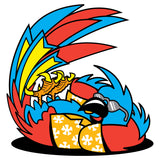 FUNNY TROPICAL PARROT