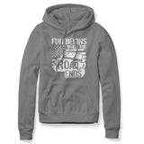 FUN BEGINS WHEN THE ROAD ENDS GRAY HOODIE