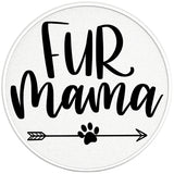 FUR MAMA PAERL WHITE CARBON FIBER TIRE COVER