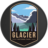 GLACIER NATIONAL PARK BLACK TIRE COVER