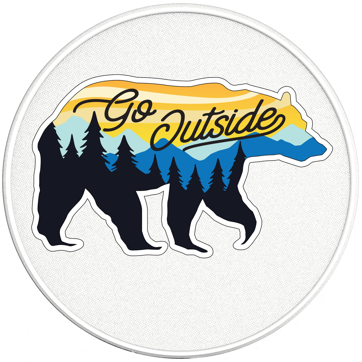 Go Outside Bear Tire Cover Four Wheel Covers
