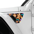 HALLOWEEN SWEETS AND COOKIES FENDER VENT DECAL FITS 2018+ JEEP WRANGLER & GLADIATOR DRIVER SIDE