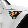 HALLOWEEN SWEETS AND COOKIES FENDER VENT DECAL FITS 2018+ JEEP WRANGLER & GLADIATOR PASSENGER SIDE