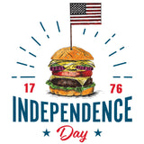 HAMBURGER INDEPENDENCE DAY