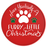 Have Yourself A Furry Little Christmas Red Tire Cover