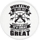 HUNTING IS LIKE SEX PEARL WHITE CARBON FIBER TIRE COVER