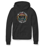 IM A FLIP FLOPS AND JEEP KINDA GIRL BLACK HOODIE