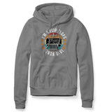IM A FLIP FLOPS AND JEEP KINDA GIRL GRAY HOODIE