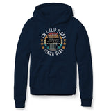 IM A FLIP FLOPS AND JEEP KINDA GIRL NAVY HOODIE