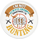 IM NOT ALWAYS GRUMPY PEARL WHITE CARBON FIBER TIRE COVER