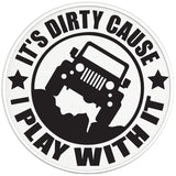 ITS DIRTY CAUSE I PLAY WITH IT PEARL WHITE CARBON FIBER TIRE COVER
