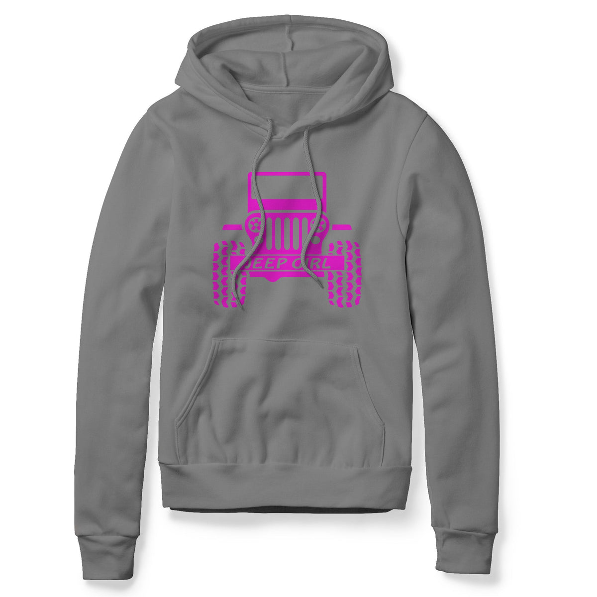 Jeep Girl Black Hoodie Four Wheel Covers