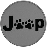 JEEP PAW SILVER CARBON FIBER TIRE COVER