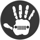 JEEP WAVE GRILL BLACK TIRE COVER