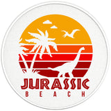 JURASSIC BEACH PEARL  WHITE CARBON FIBER TIRE COVER