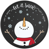 Let It Snow Black Tire Cover