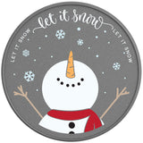 Let It Snow Silver Carbon Fiber Tire Cover