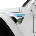 LIFE IS BETTER AT THE LAKE FENDER VENT DECAL FITS 2018+ JEEP WRANGLER & GLADIATOR DRIVER SIDE
