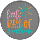 LITTLE RAY OF SUNSHINE SILVER CARBON FIBER TIRE COVER