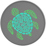 MANDALA TURTLE SILVER CARBON FIBER VINYL