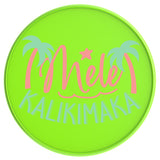 Mele Kalikimaka Neon Green Tire Cover