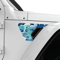 MERMAID TAIL AMONG WAVES FENDER VENT DECAL FITS 2018+ JEEP WRANGLER & GLADIATOR PASSENGER SIDE