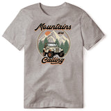 MOUNTAINS ARE CALLING GRAY T SHIRT