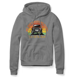 MY JEEP MAKES ME HAPPY GRAY HOODIE