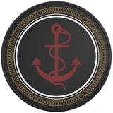 NAVY ANCHOR BLACK TIRE COVER