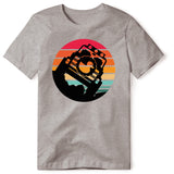 OFFROAD RETRO JEEP GRAY T SHIRT