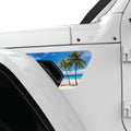 PALM BEACH FENDER VENT DECAL FITS 2018+ JEEP WRANGLER & GLADIATOR DRIVER SIDE