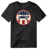 PATRIOTIC OFFROAD JEEP BLACK T SHIRT